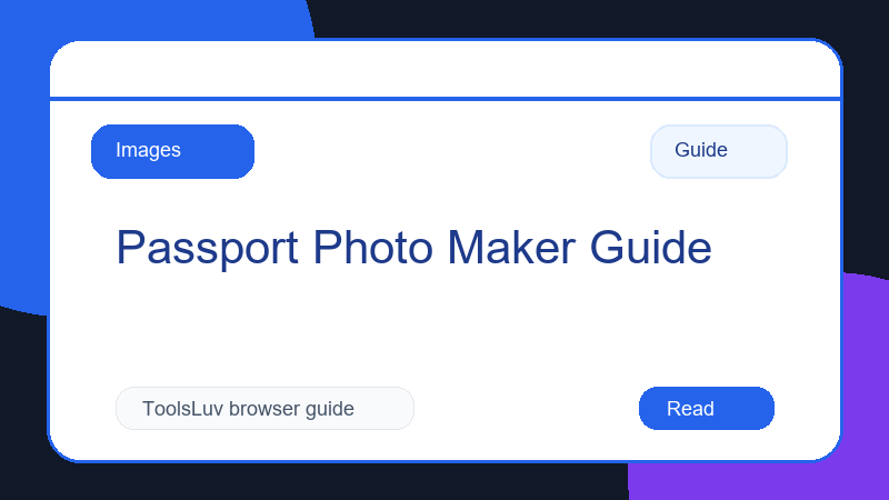 Passport Photo Maker Guide thumbnail